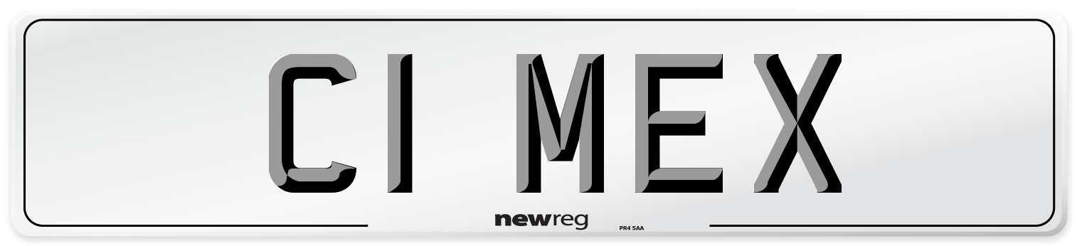 C1 MEX Number Plate from New Reg